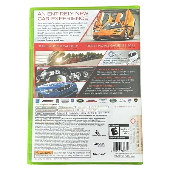 Forza Motorsport 4 XBOX 360 Working Condition 2 Disc Racing Videogame Ferrari - Picture 3 of 6